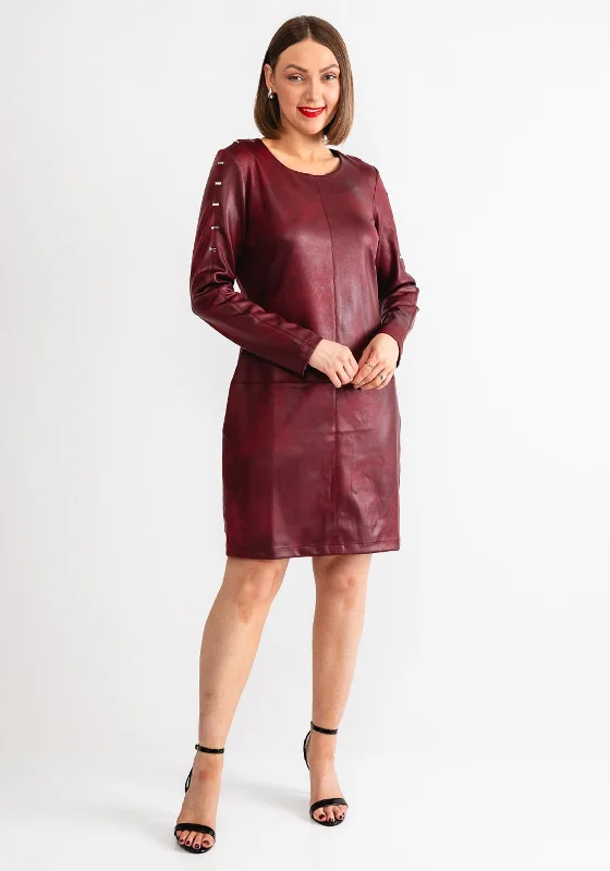 Eva Kayan Studded A-Line Dress, Wine