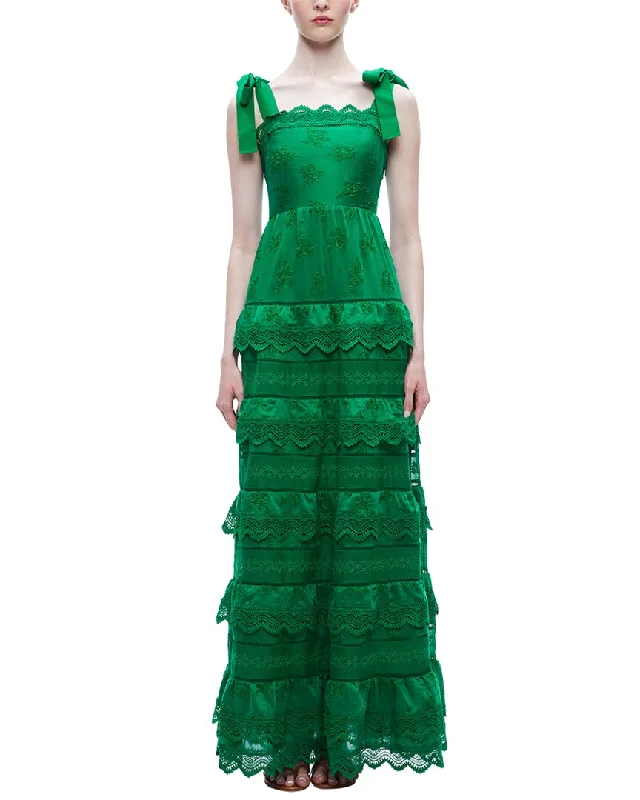 alice + olivia Tiered Maxi Dress