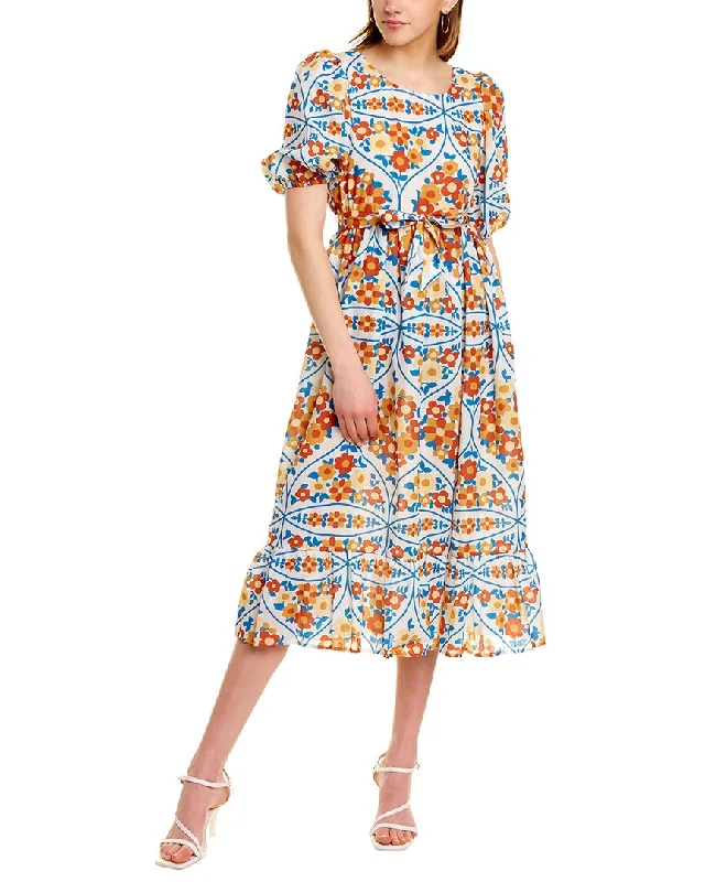 Beulah Floral Midi Dress