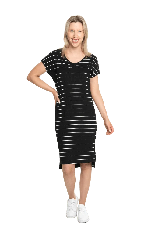 ZOE BREASTFEEDING DRESS BLACK - FINAL SALE