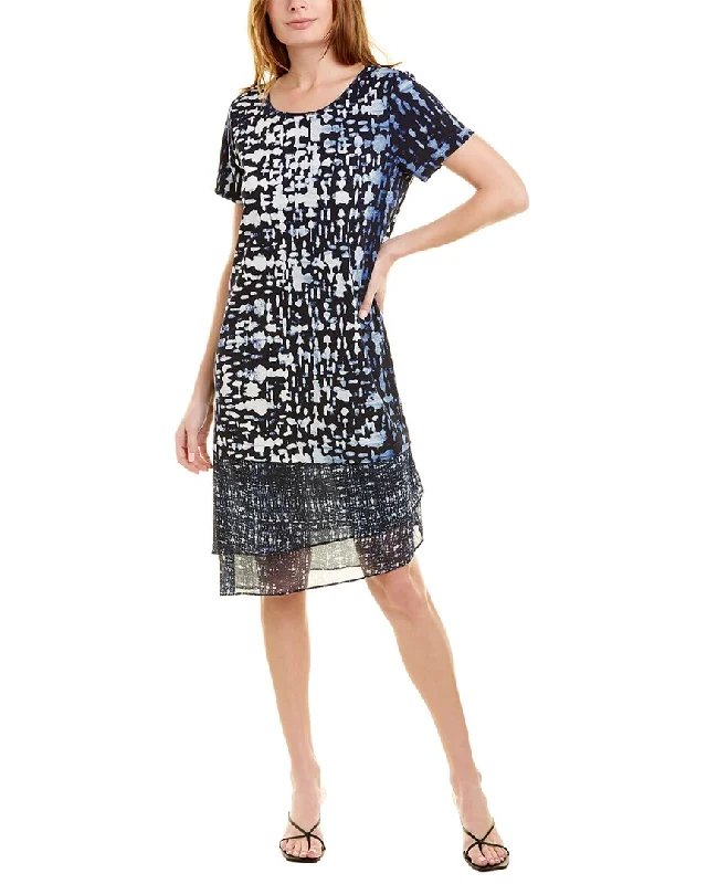 Donna Karan Tiered Shift Dress