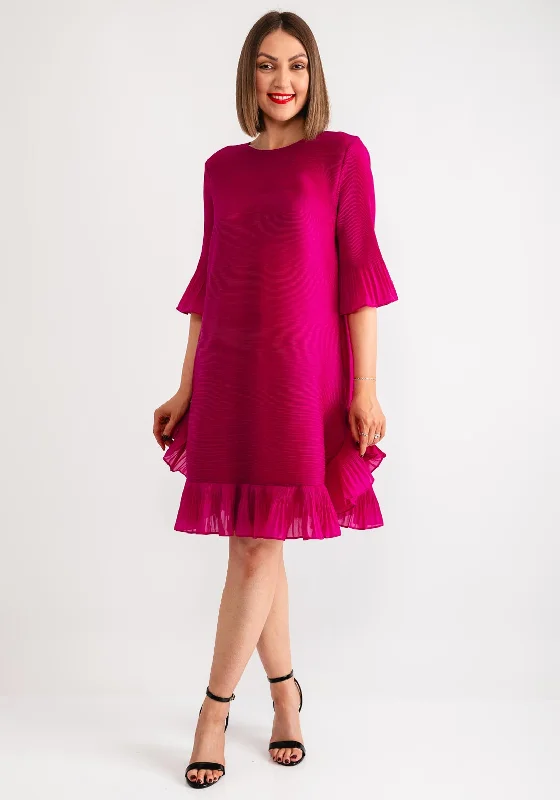 Thanny Ruffle Trim Shift Dress, Pink