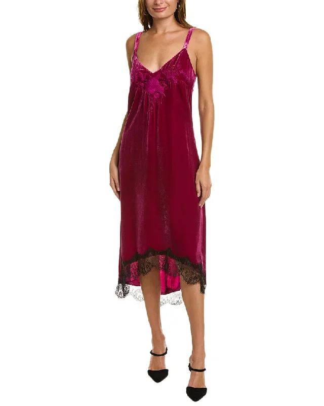 Johnny Was Gaze Silk-Blend Slip Dress