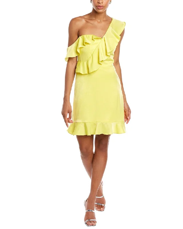 Aidan Mattox Ruffle Cocktail Dress