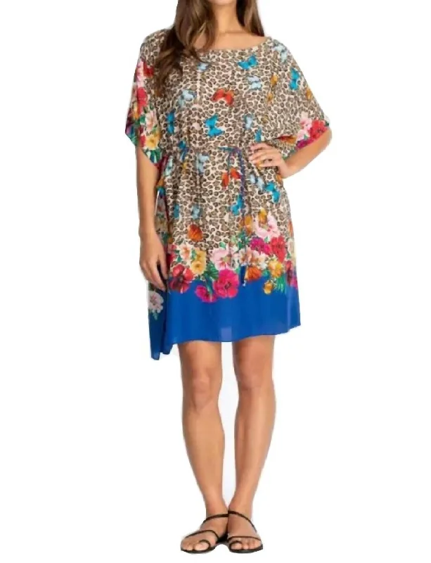 Fleur Kaftan Dress in Multi