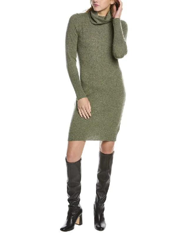 Forte Cashmere Turtleneck Cashmere Sweaterdress