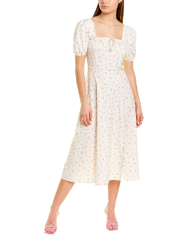 Moonsea Square Neck Midi Dress