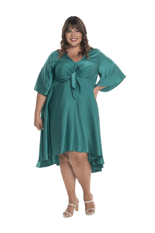 DELILAH BREASTFEEDING COCKTAIL DRESS JADE GREEN - FINAL SALE