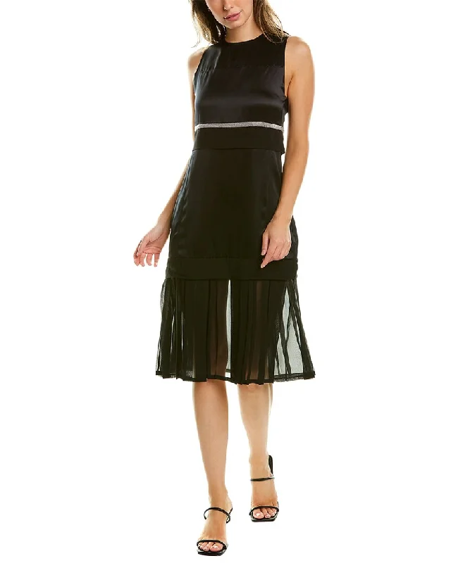 Lowest Price 3.1 Phillip Lim Mixed Media Silk Midi Dress