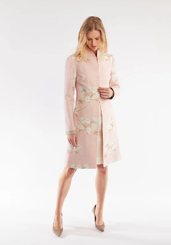 Libby Coat | Jean Pink Floral Linen