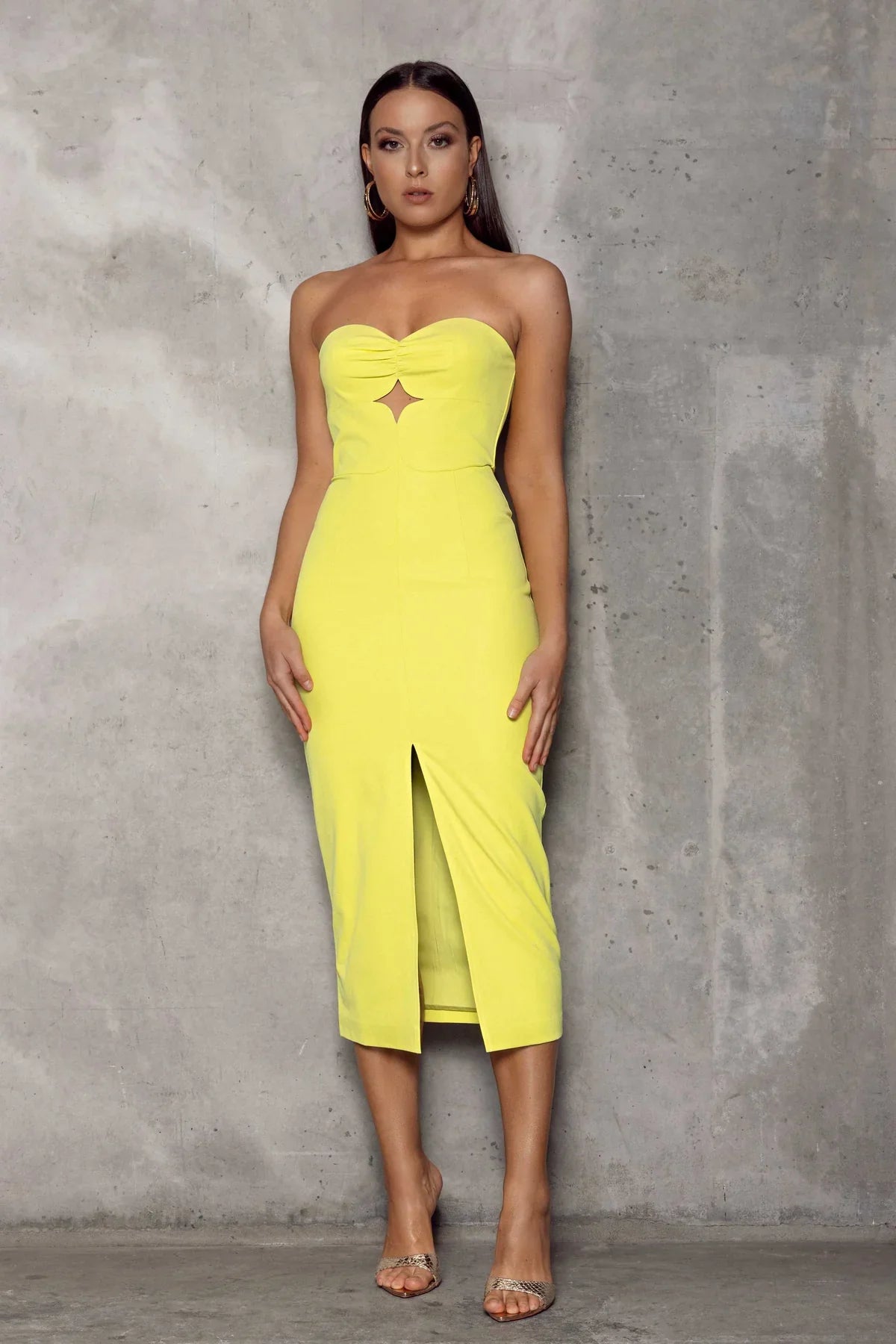 Clearance Items Sarah Dress - Lime