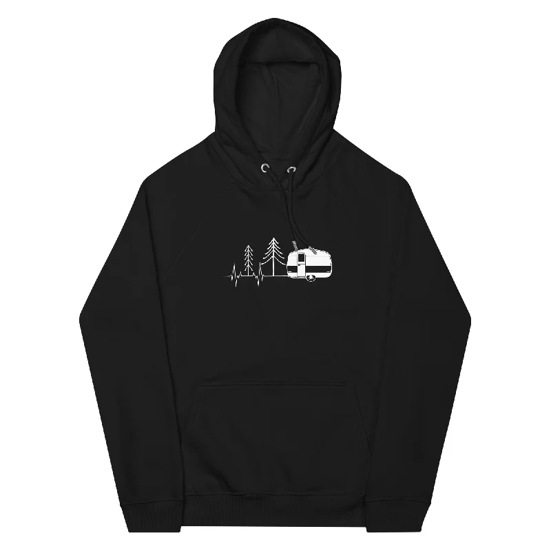 Herzschlag Wohnwagen - Unisex Premium Organic Hoodie