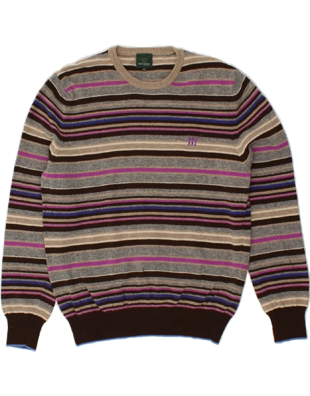 HENRY COTTONS Womens Crew Neck Jumper Sweater UK 20 2XL Multicoloured