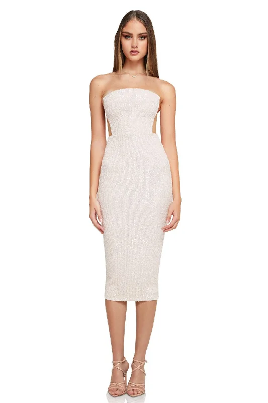 Special Savings Nookie Lumeire Midi Dress - Nude