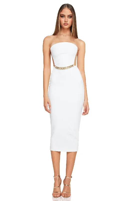 Warehouse Sale Nookie Scandal Midi Dress - White