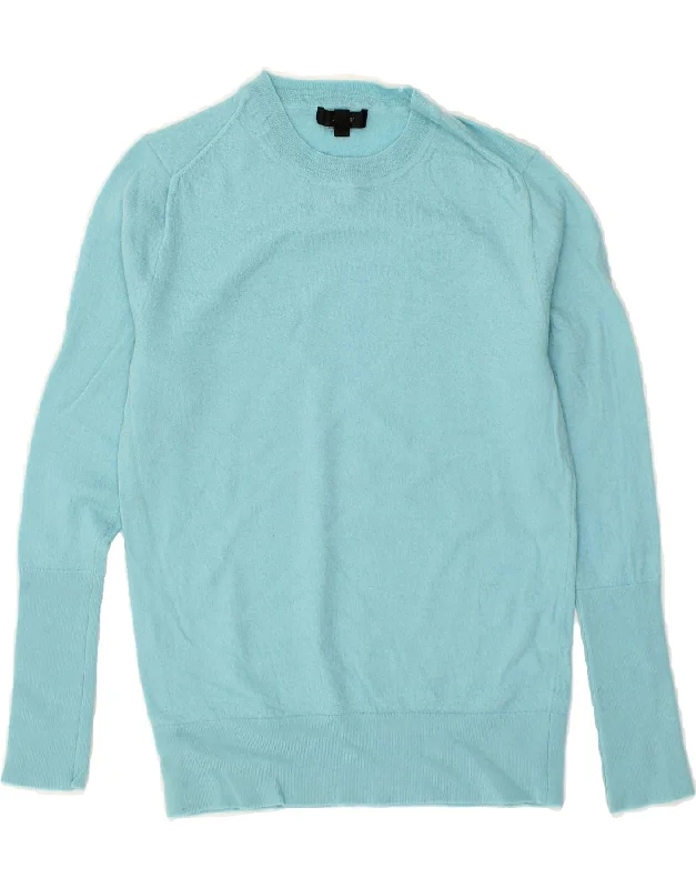 J. CREW Womens Crew Neck Jumper Sweater UK 10 Small Turquoise