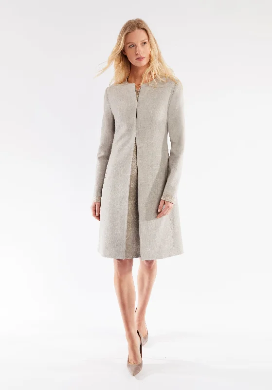 Tallulah Coat | Chinchilla Linen