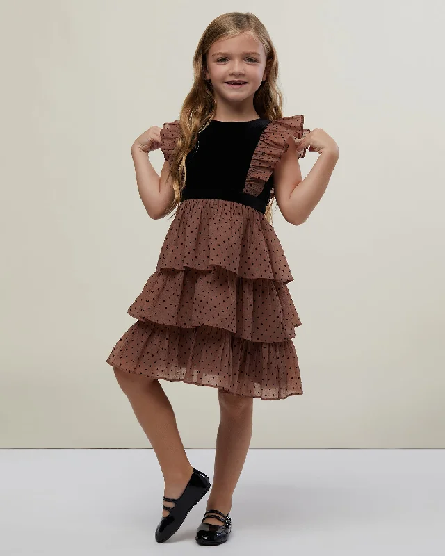 Price Cut Girls Ruffle Tiered Dress