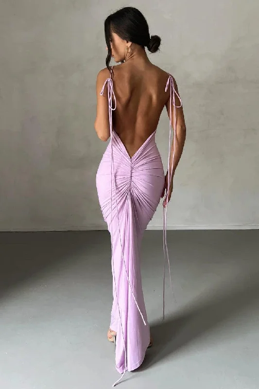 Best Bargains Zahara Gown - Pastel Lilac