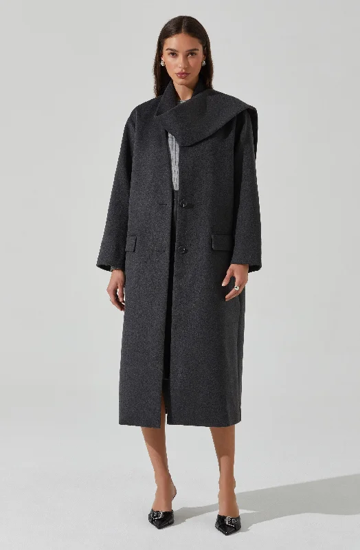 Londyn Scarf Longline Coat