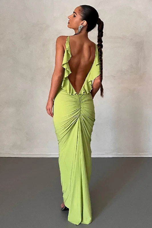 Major Savings Bella Dress - Lime