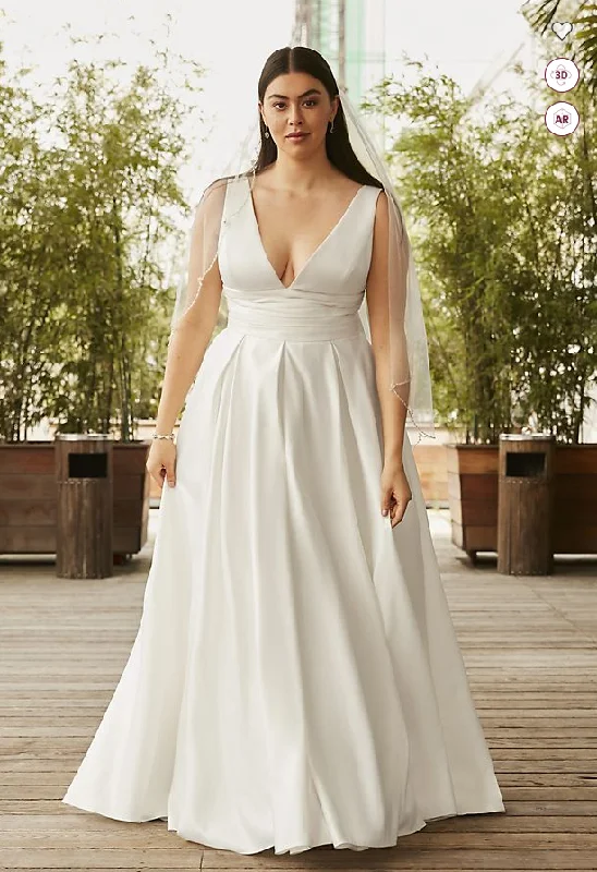 Daily Deals David's Bridal David's Bridal Satin Cummerbund Plus Size Wedding