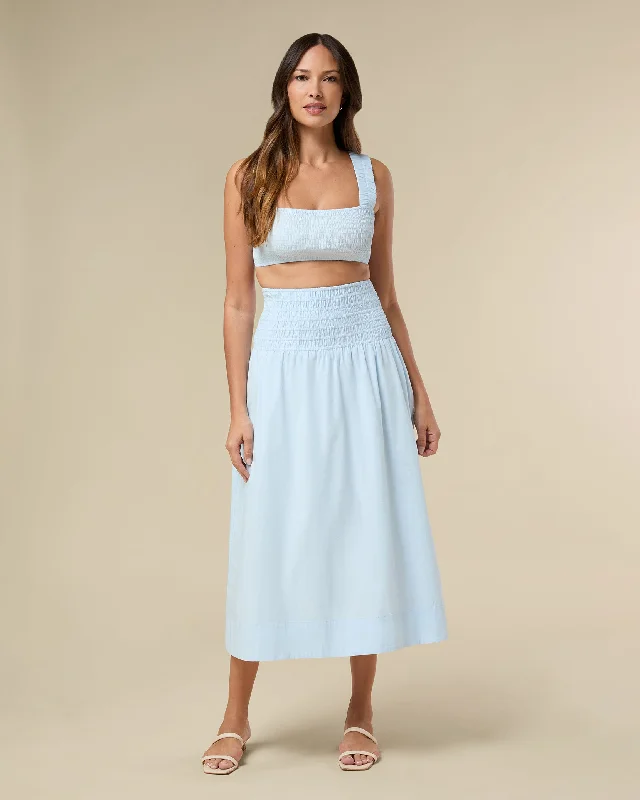 Limited Time Smocked Midi Skirt