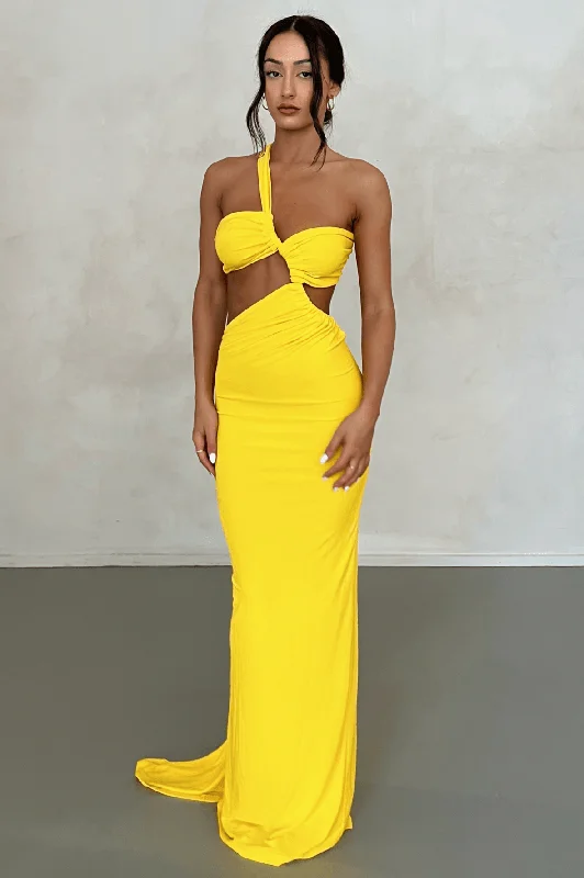 Discount Days Sari Gown - Yellow