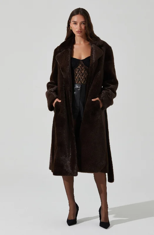 Maisie Faux Fur Longline Coat