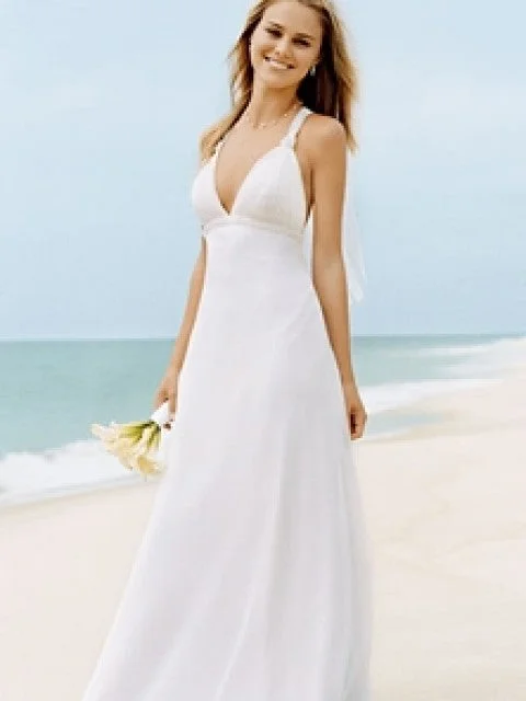 Daily Deals David's Bridal Chiffon Wedding Gown