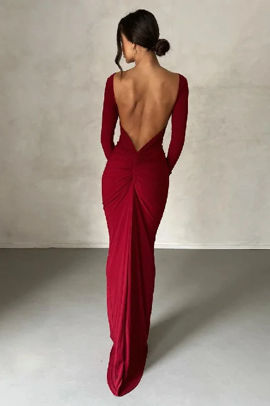 Huge Discounts Natalia Gown - Wine