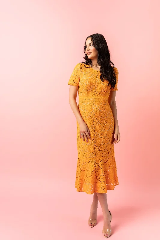 Today’s Deal Fitted Lace Midi Dress