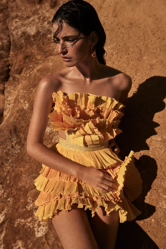 Value Deals Josephine Dress - Yellow