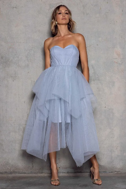 New Markdowns Belle Dress - Blue Stone
