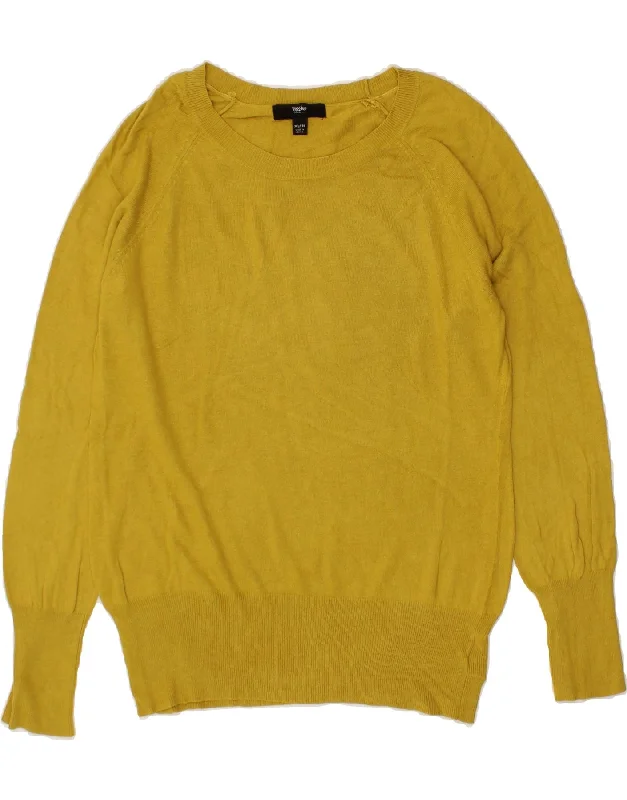 MOSSIMO Womens Boat Neck Jumper Sweater UK 20 2XL Yellow Nylon