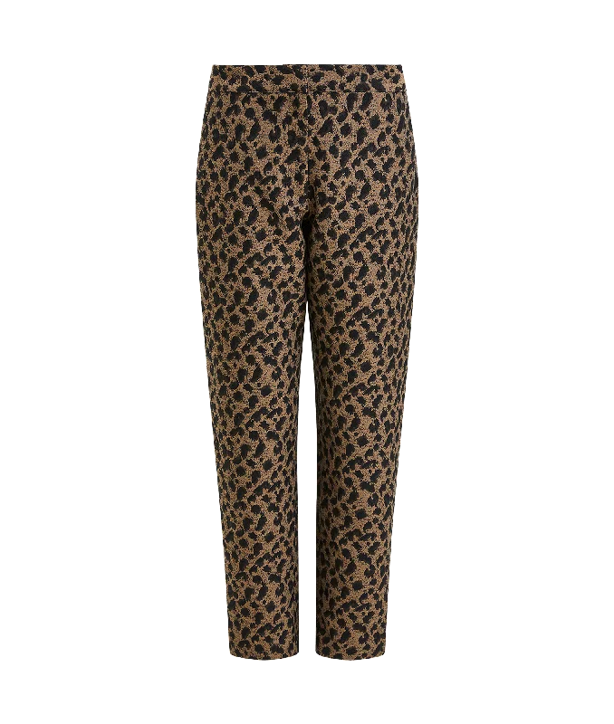 Estella Jacquard Trousers - Blackout