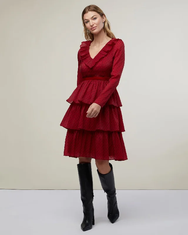 Mega Sale Ruffle Tiered Midi Dress