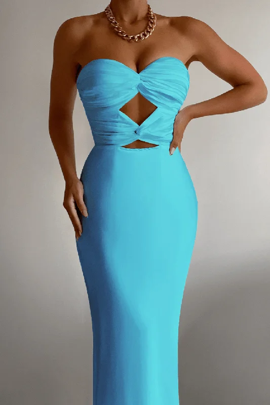 Discount Extravaganza Micha Slip Dress - Aqua