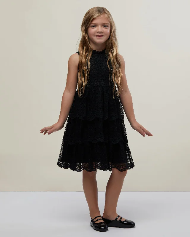 Big Discounts Girls Lace Tiered Dress