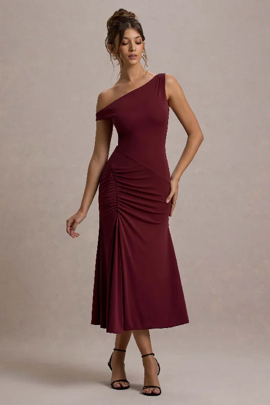 Special Promotion Kerensa | Port One-Shoulder Midi Dress