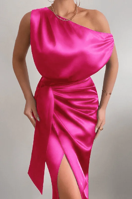 Doorbuster Deal Kharisma Midi Dress - Hot Pink