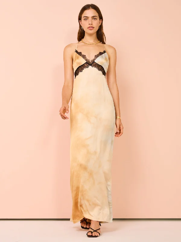 Daily Deals Auteur Oliver Dress in Orange Tie Dye