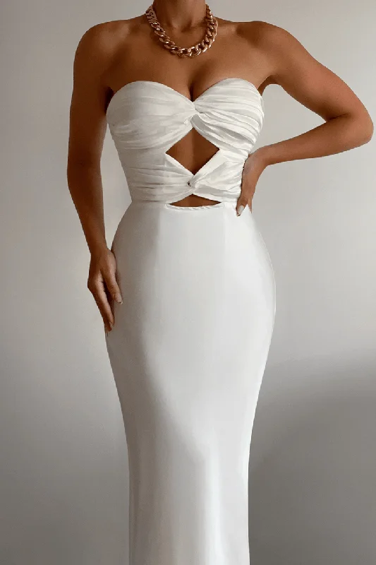 Price Buster Micha Slip Dress - White