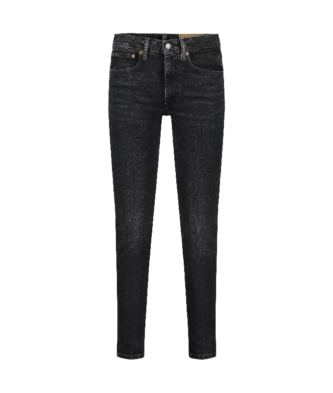 Mid Rise Skinny Jeans - Black