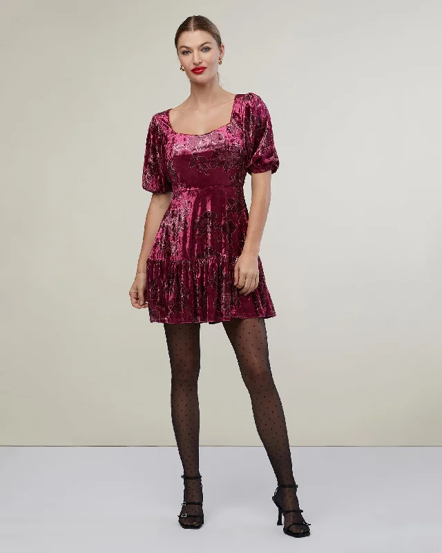 The Best Prices Puff Sleeve Ruffle Mini Dress