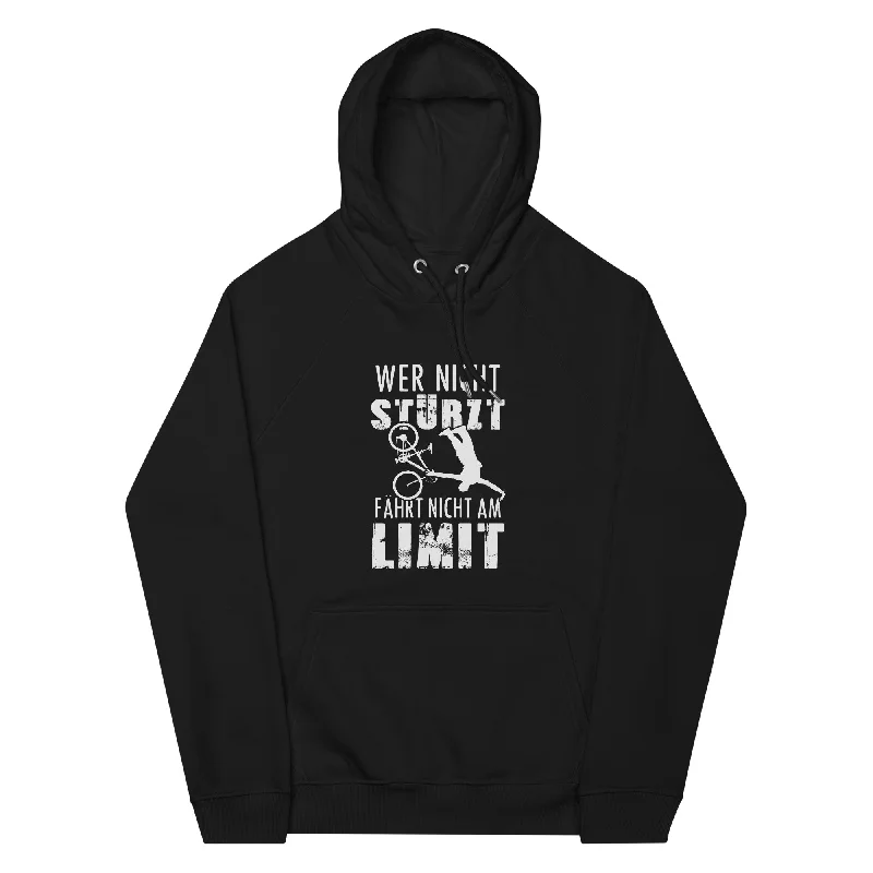 Wer nicht stürzt - fährt nicht am Limit - Unisex Premium Organic Hoodie