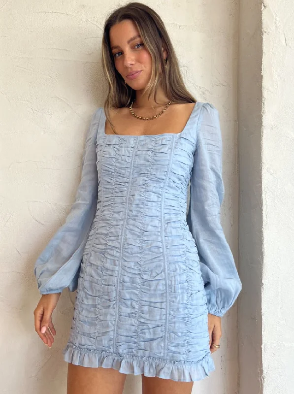 Take Advantage Issy Reign Dress in Sky Blue