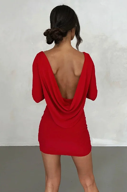 Markdowns Kyla Reversible Mini Dress - Red