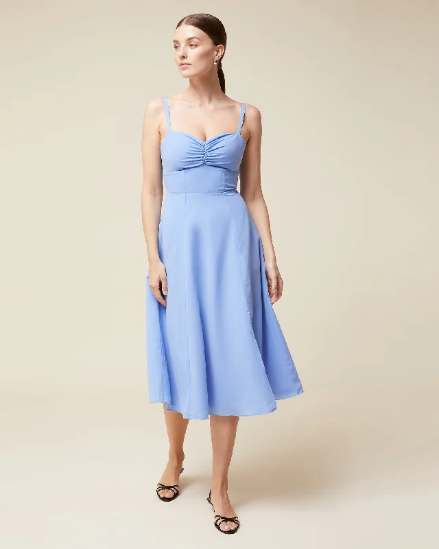 New Markdowns Ruched Cup Midi Dress
